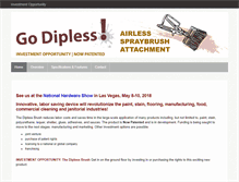 Tablet Screenshot of diplessbrush.com